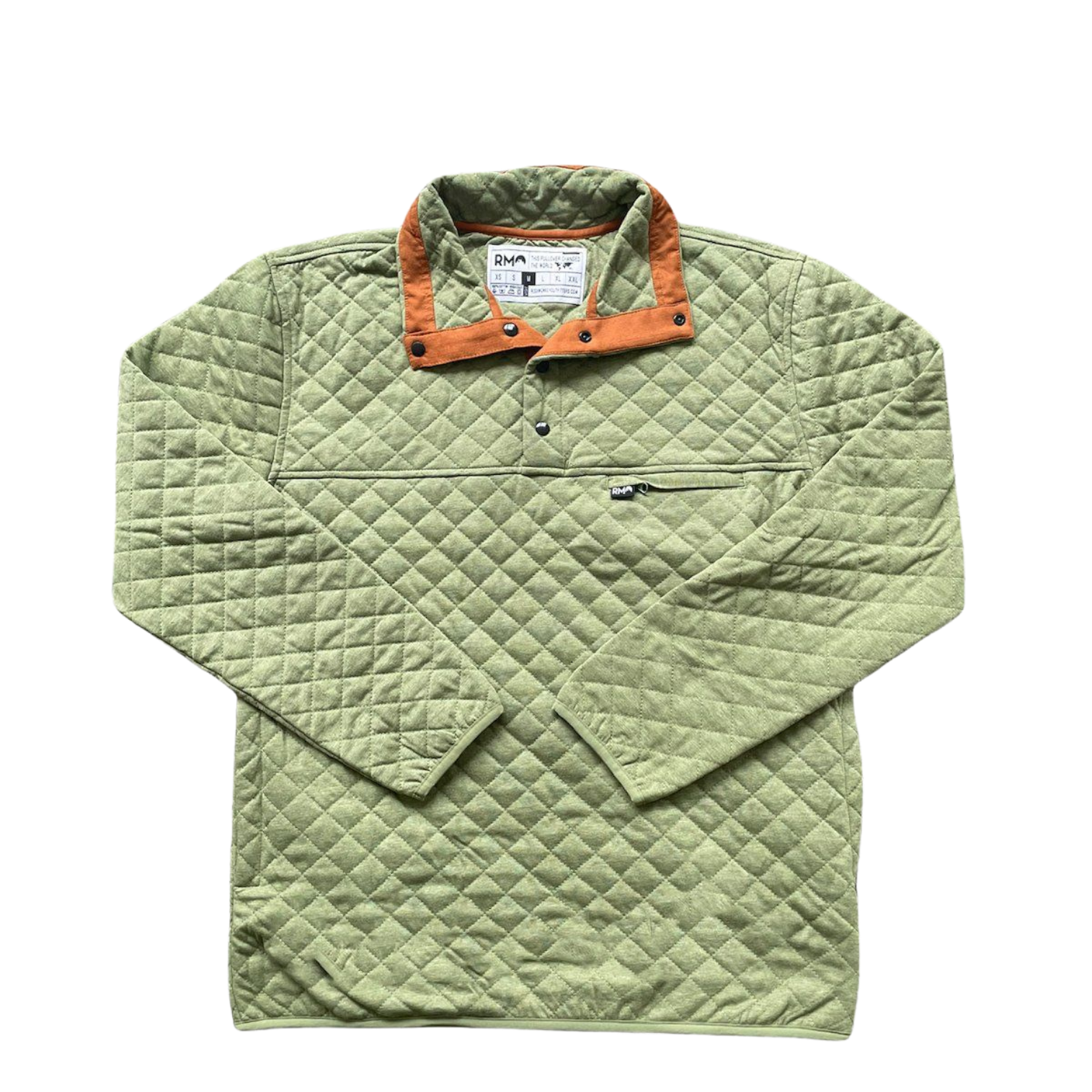 Quilted Pullover - Grass