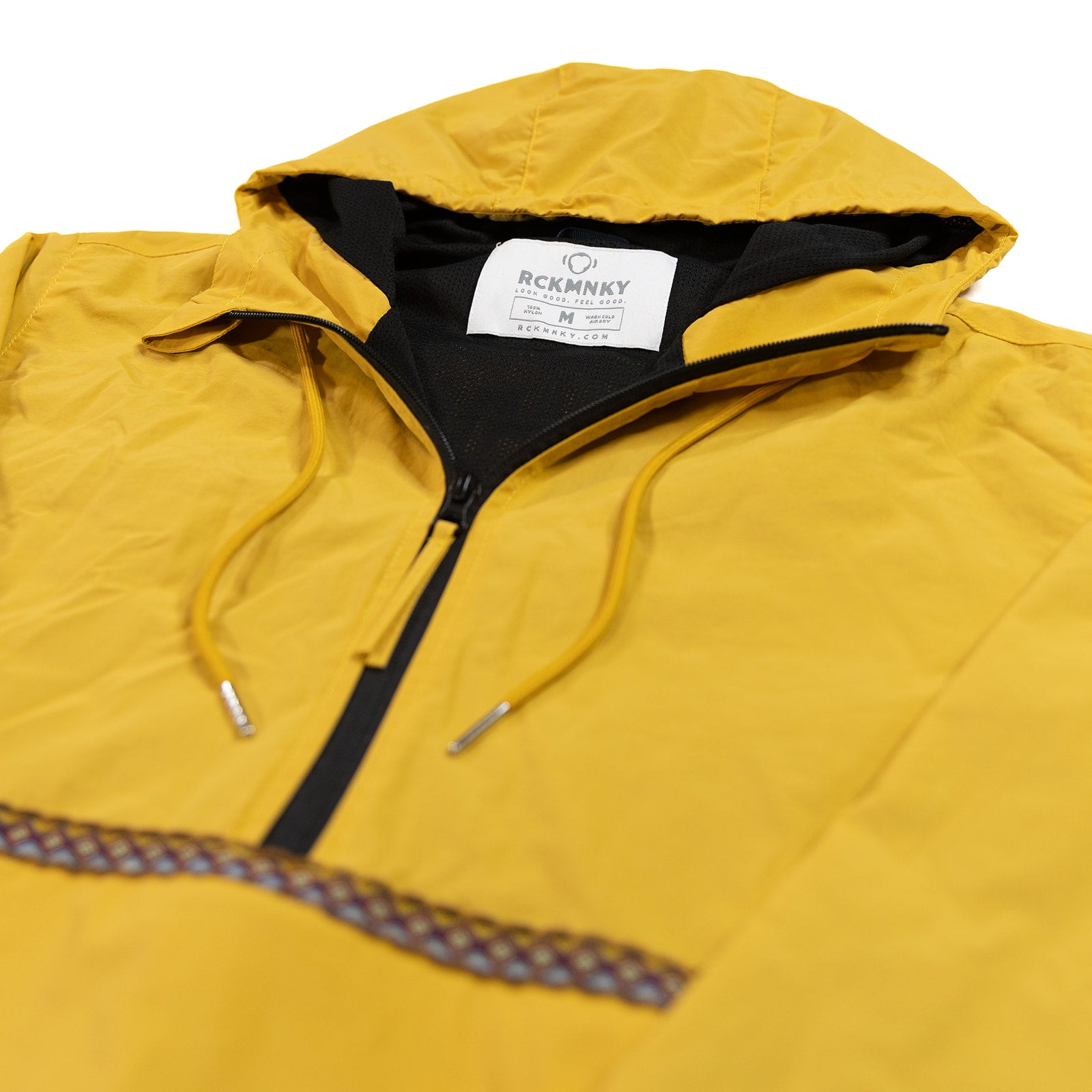 yellow anorak, outerwear