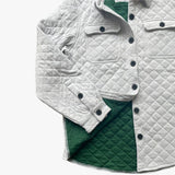 Rock Monkey White Quilted Jacket-Outerwear-Rock Monkey Outfitters